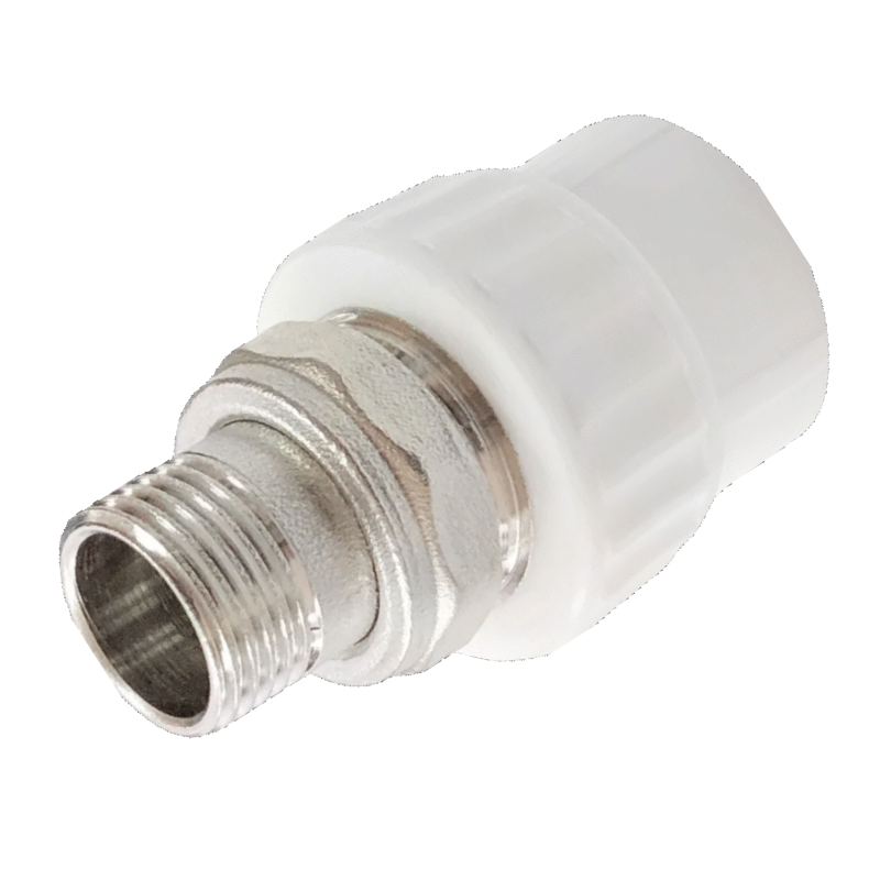 Муфта PP-R комбинированная разъемная белая НР Дн 25х3/4" для радиатора VALFEX 10159025